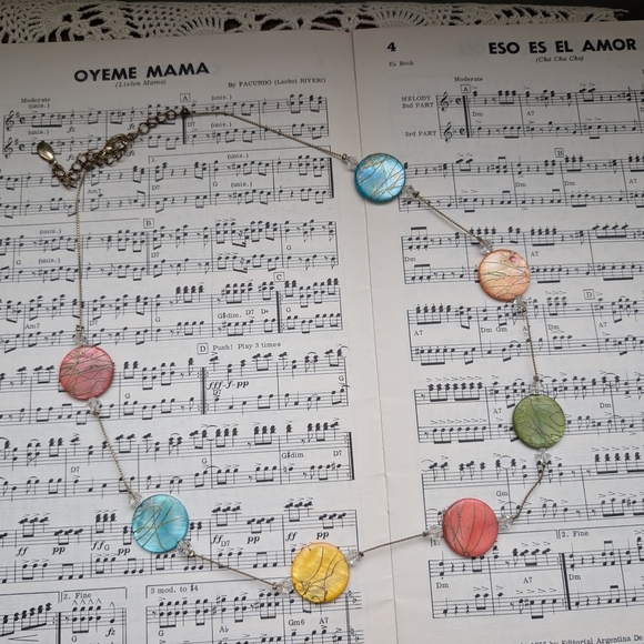 Multicolor Shell Necklace - Picture 1 of 6